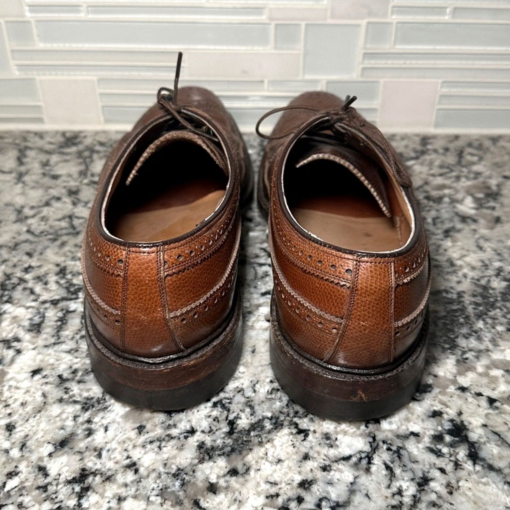Florsheim Florsheim Imperial Kenmoor Longwing Bluchers Brown - 11.5 B - Goodyear Welted - Leather Oxford Mens Shoes Size US 12 / EU 45 - 4 Thumbnail