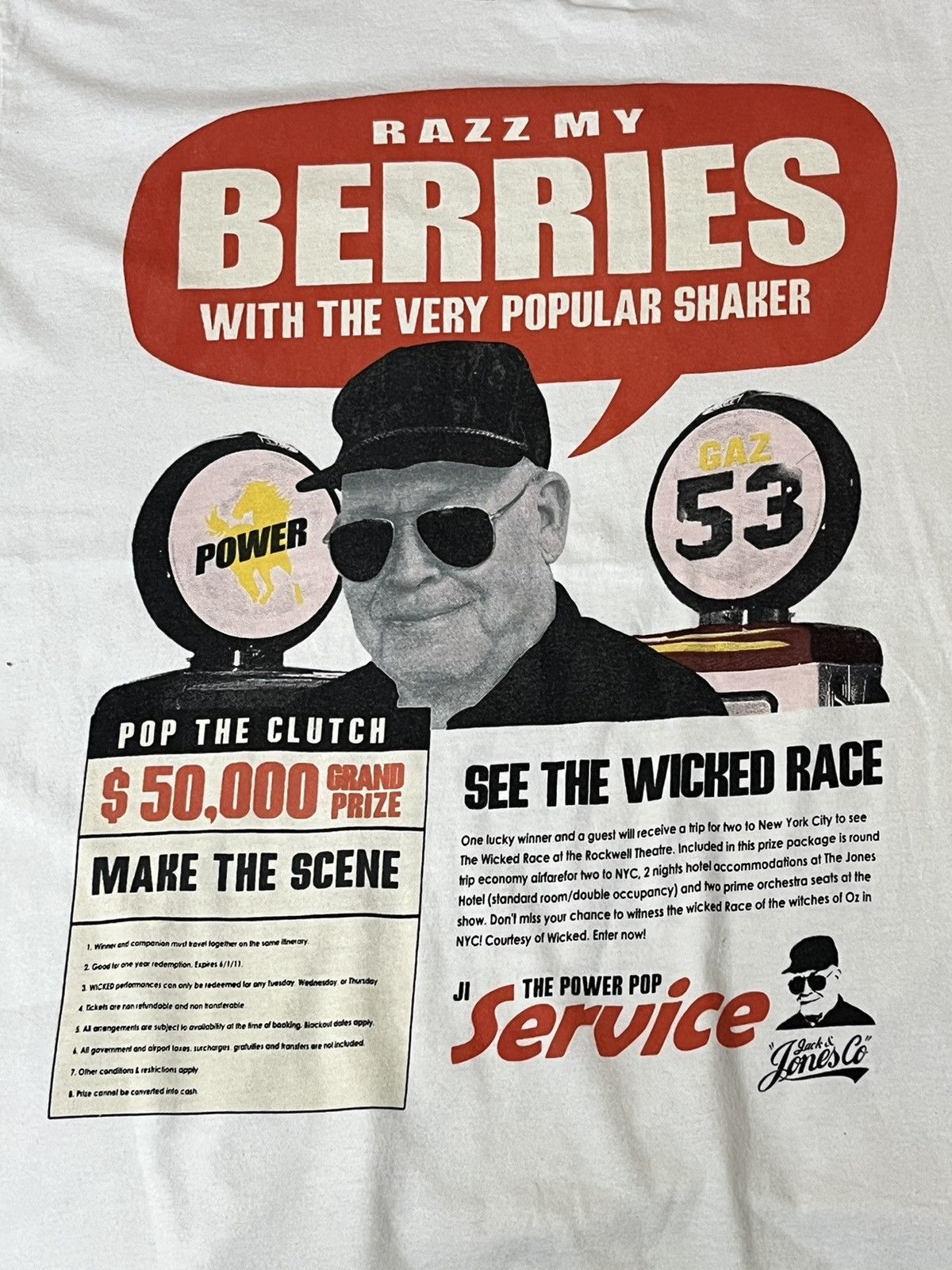 Jack & Jones GRAIL🔥JACK AND JONES “THE POWER POP SERVICE” TEE SHIRT Size US XL / EU 56 / 4 - 3 Thumbnail
