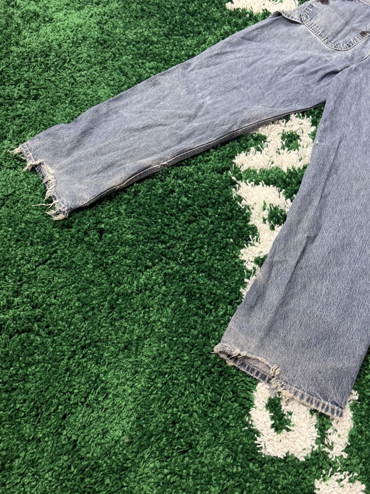 Gap 2004 Distressed Thrashed Vintage Gap Carpenter Jeans 31 x 30 Size US 31 - 2 Thumbnail