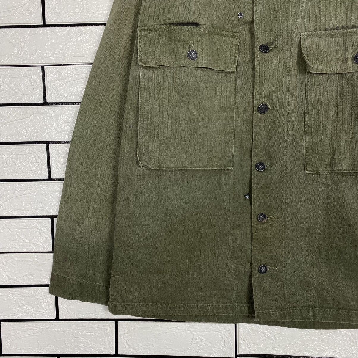 Vintage 🔥TRUE VINTAGE 40’s 13 STARS BUTTON HBT JACKET MILITARY USN Size US M / EU 48-50 / 2 - 4 Thumbnail