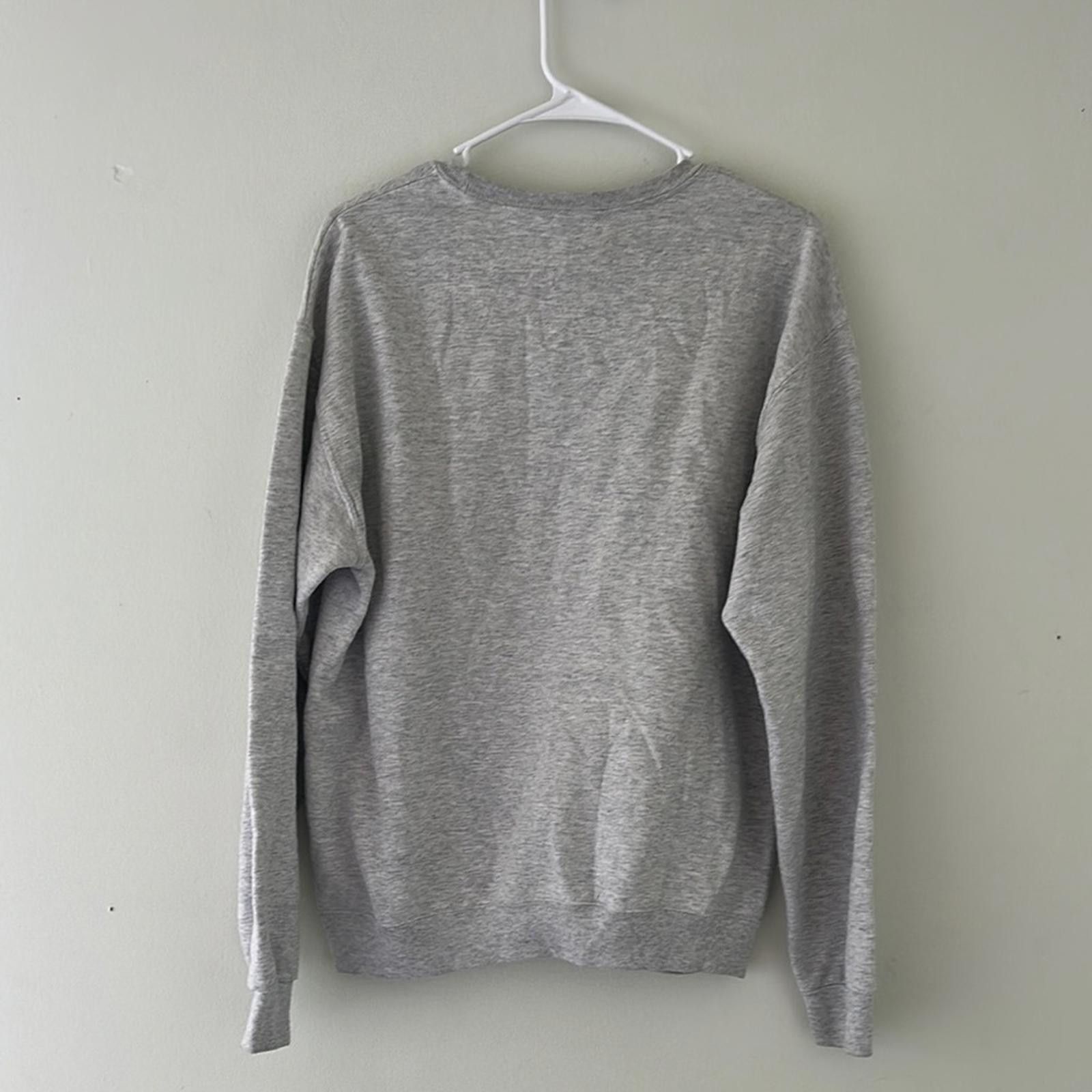 Jerzees Jerzees Gray Crewneck Sweater with Minimalist Design Size M / US 6-8 / IT 42-44 - 4 Thumbnail