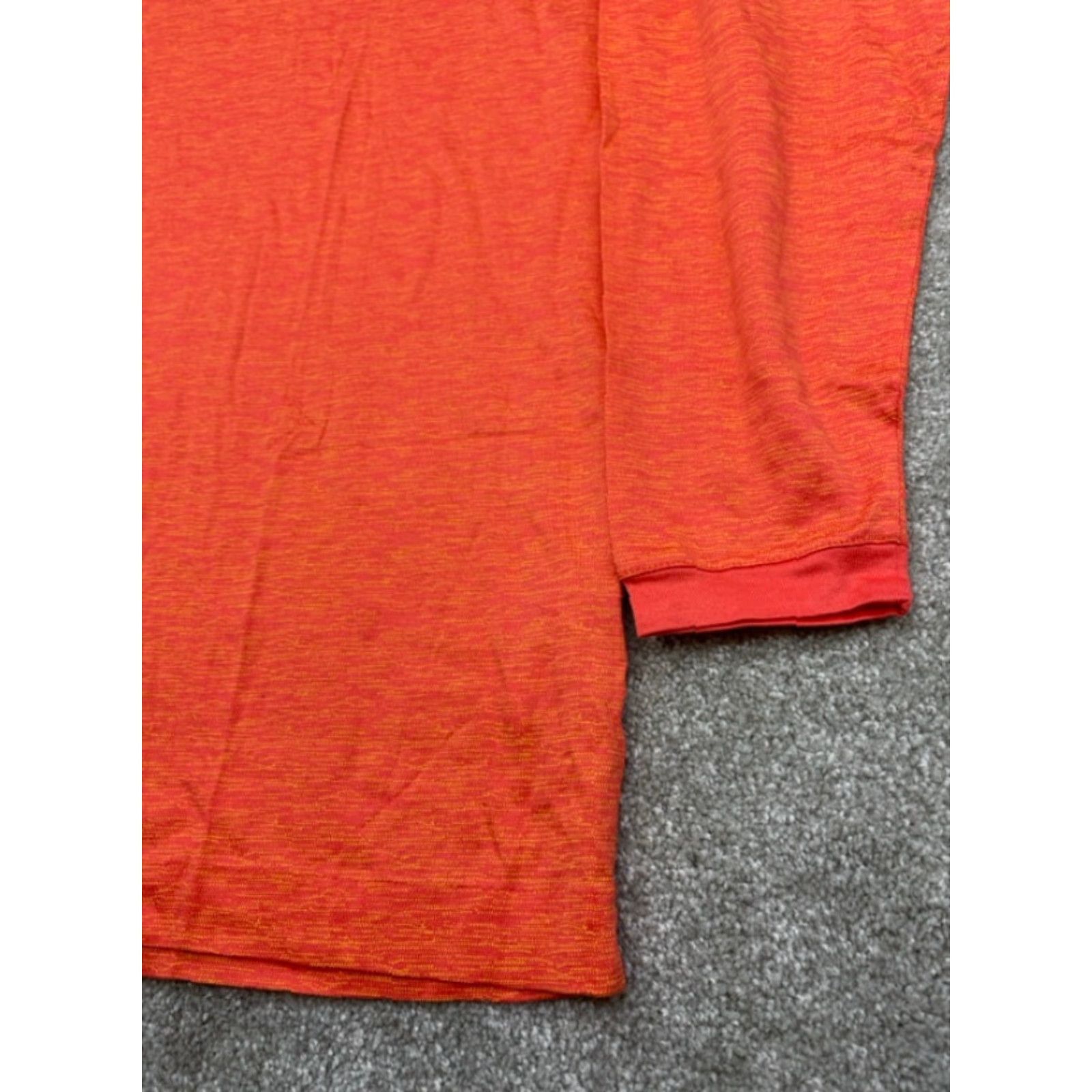 Vintage Tiger Woods Polo Shirt Tiger Woods Polo Shirt 198515 Men's Large Orange Long Sleeve Snaps Golf 5487 Size US L / EU 52-54 / 3 - 3 Thumbnail