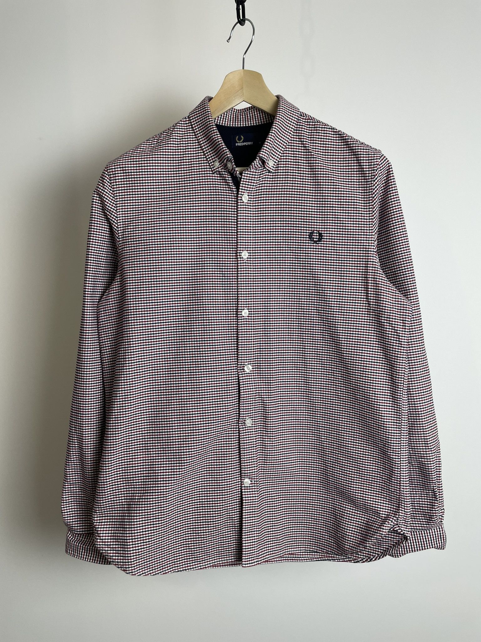 Fred Perry Fred Perry 3 Colour Oxford Gingham Shirt Size US M / EU 48-50 / 2 - 1 Thumbnail