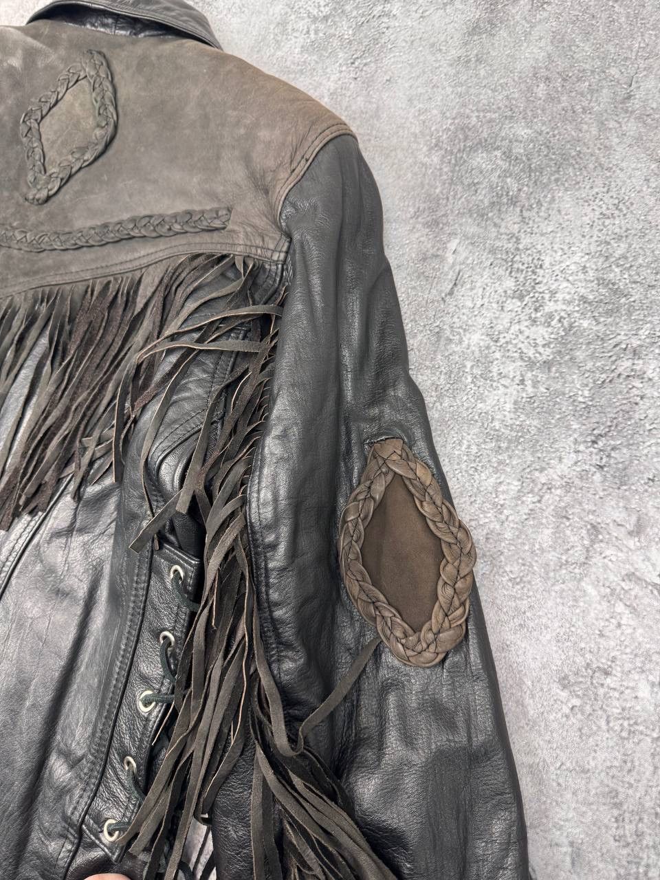 Other Master's Men Leather Jacket Black Western Vintage Genuine Size US M / EU 48-50 / 2 - 10 Thumbnail
