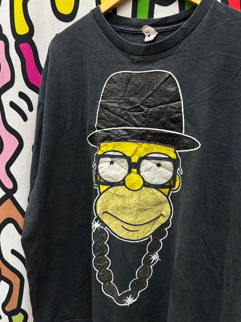 The Simpsons Vintage 2000s The Simpsons Run DMC tshirt size 2XL Size US XXL / EU 58 / 5 - 1 Thumbnail