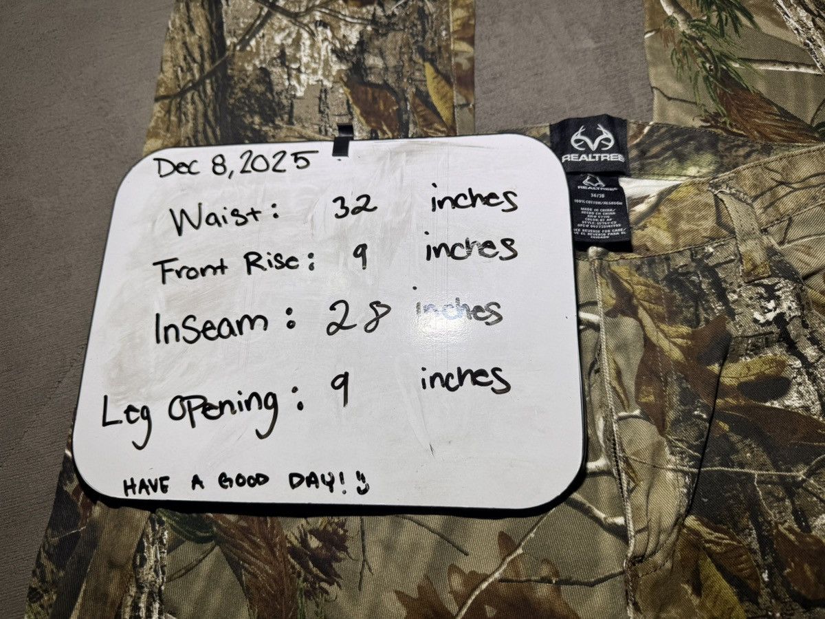 Realtree Vintage Mossy Oak Cargo Pants Size US 32 / EU 48 - 4 Thumbnail