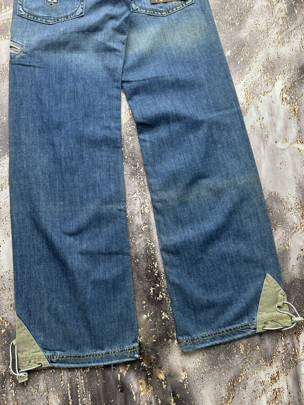Japanese Brand × Vintage Vintage Wide Bondage Jeans Size 30" / US 8 / IT 44 - 10 Thumbnail