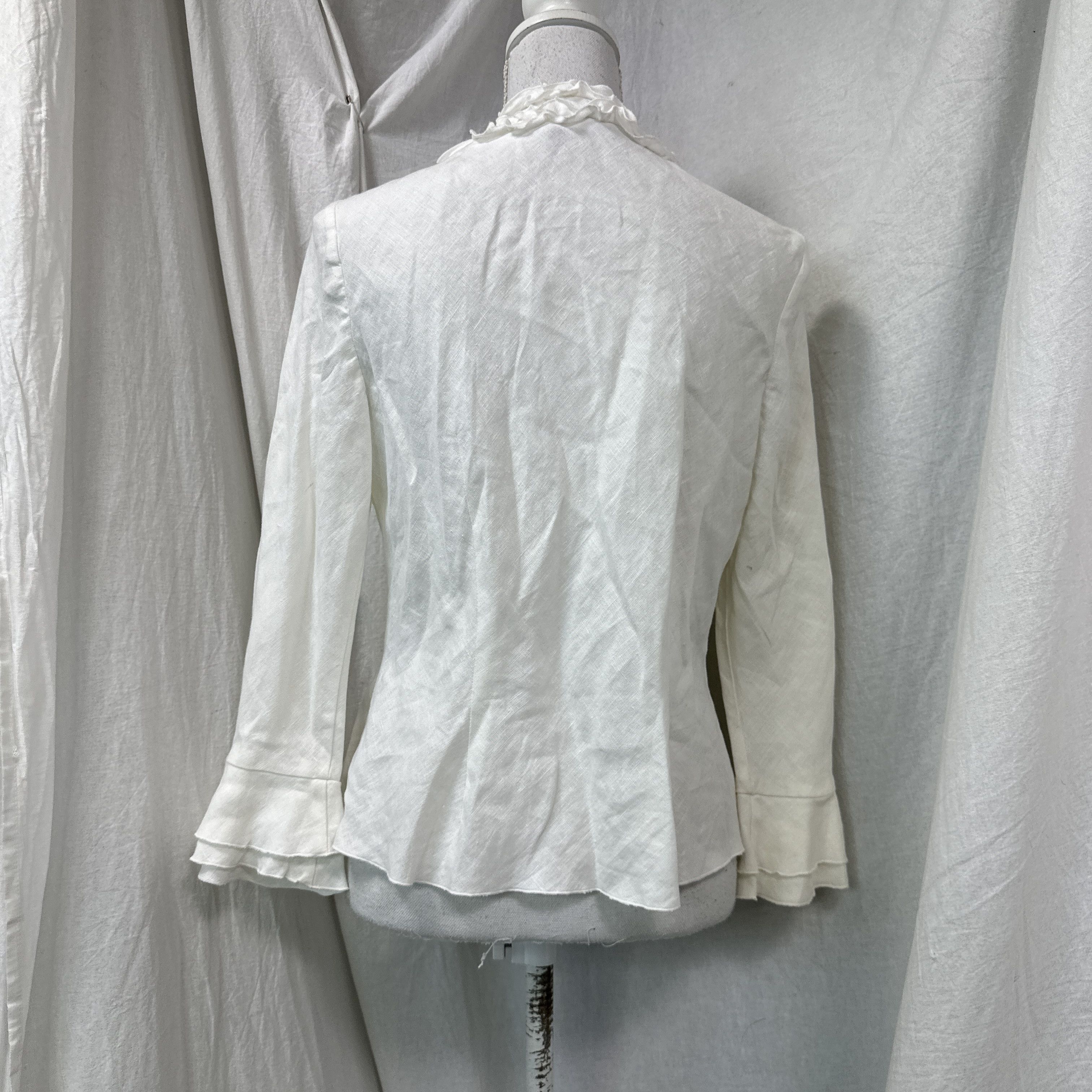 Vintage Vintage Boho Hippie Folk Grunge Linen Shirt Y2K Size L / US 10 / IT 46 - 5 Thumbnail