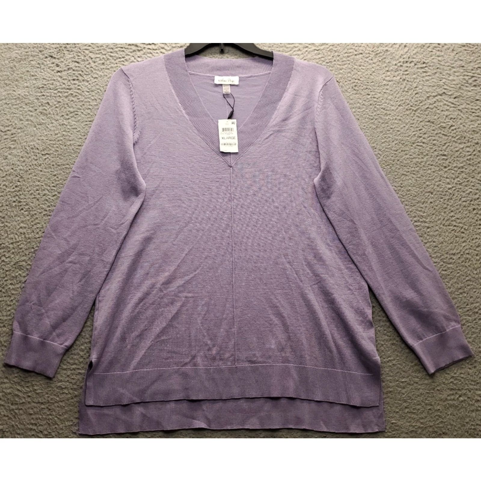 Melissa Melissa Paige Sweater Womens XL Purple Knit Raglan Sleeve Pullover Size XL / US 12-14 / IT 48-50 - 2 Thumbnail