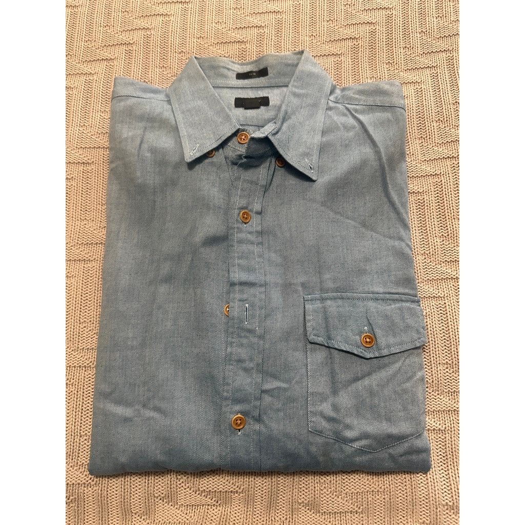 J.Crew J Crew blue denim slim fit long sleeve button down size M Size US M / EU 48-50 / 2 - 1 Thumbnail