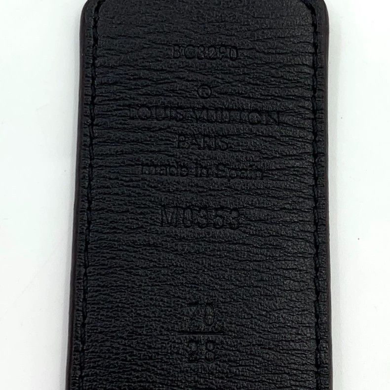 Louis Vuitton Louis Vuitton Dark brown logo presbyopic smooth buckle wai Size ONE SIZE - 7 Thumbnail