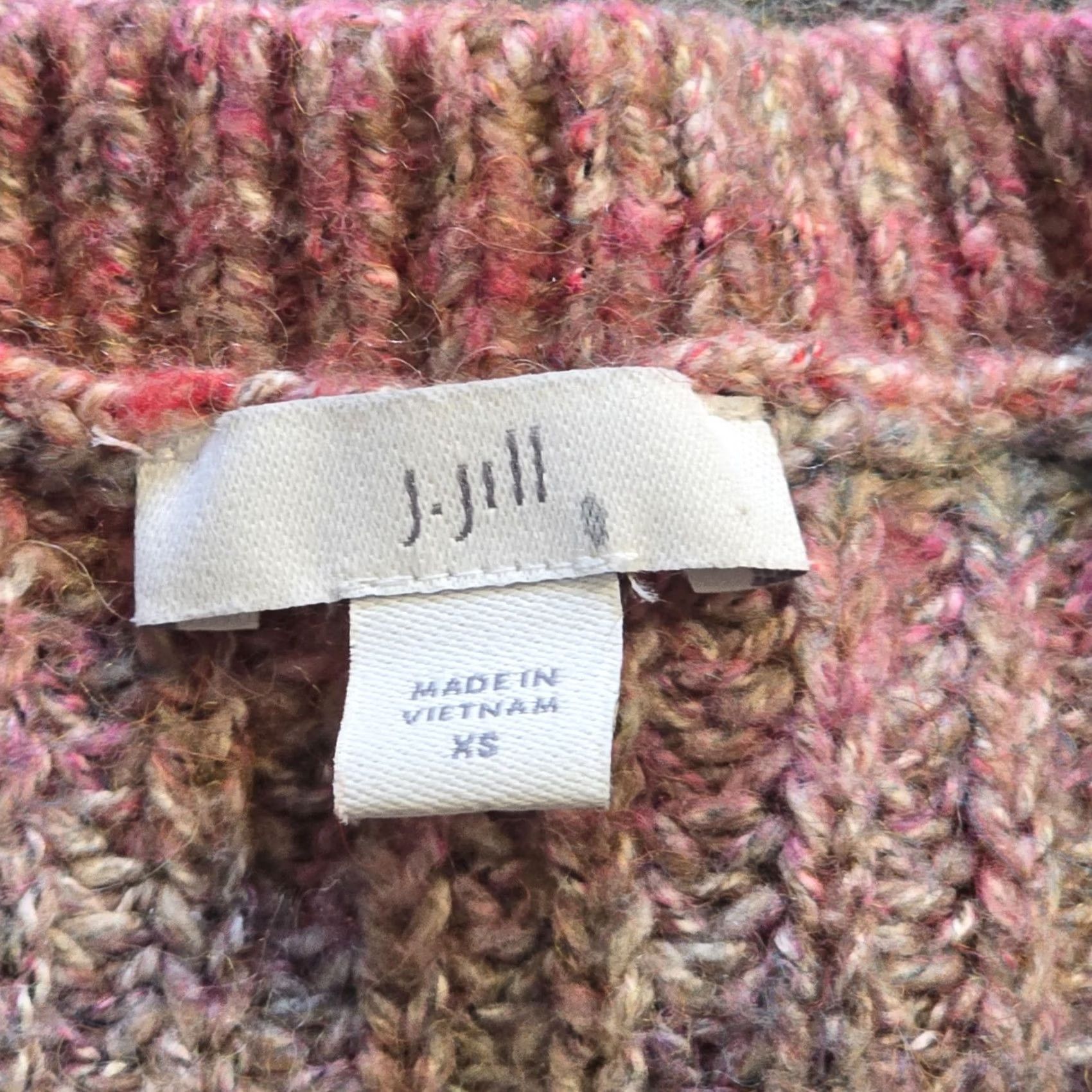 J. Jill J. Jill Sweater Womens XS Pink Striped Wool Knit Long Sleeve Crew Neck Pullover Cute Classic Casual Knitwear Pullover Wool Sweatshirt Size XS / US 0-2 / IT 36-38 - 2 Thumbnail