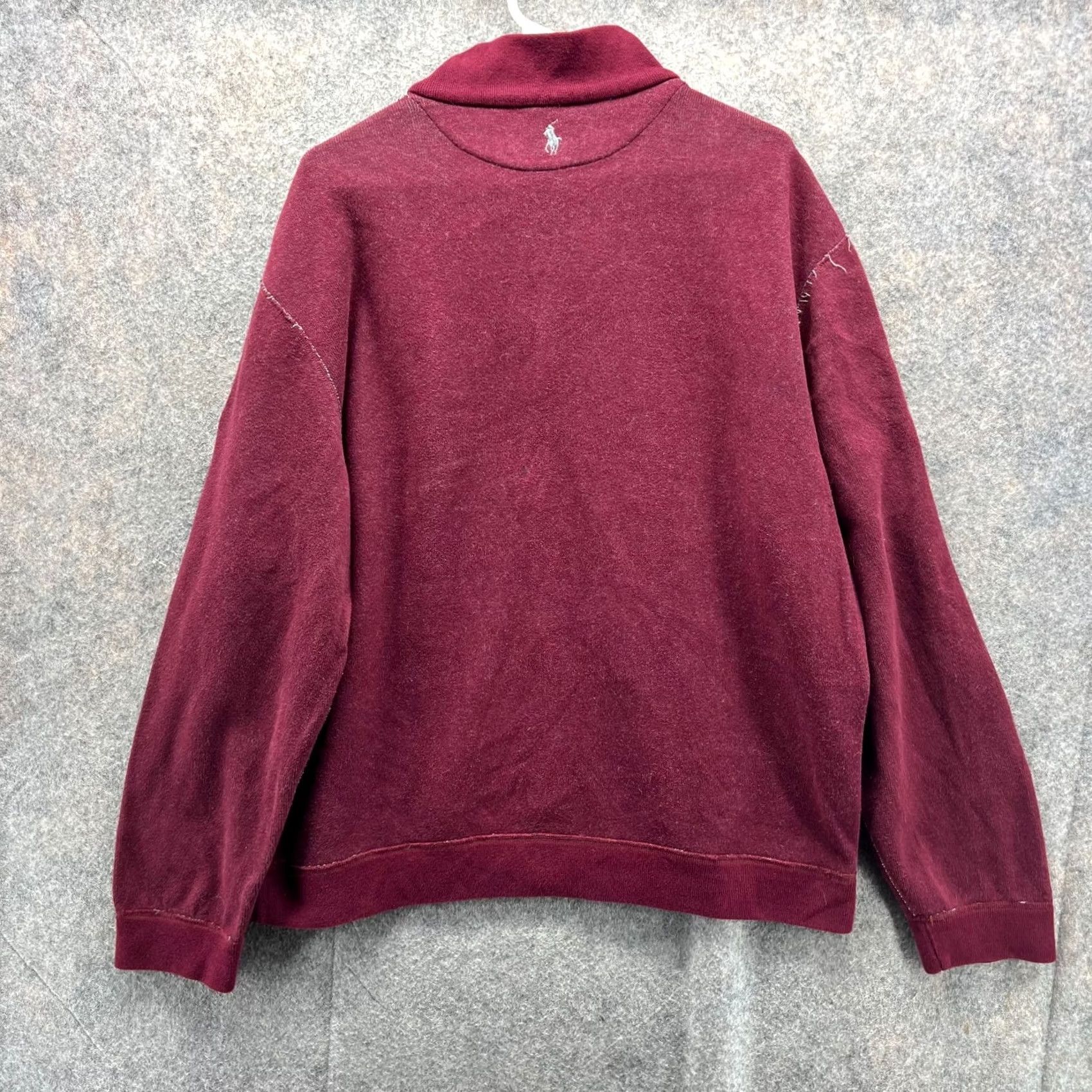 Ralph Lauren Polo Ralph Lauren Sweater Men L Burgundy Gray Reversible Pullover 1/4 Zip Size US L / EU 52-54 / 3 - 2 Thumbnail