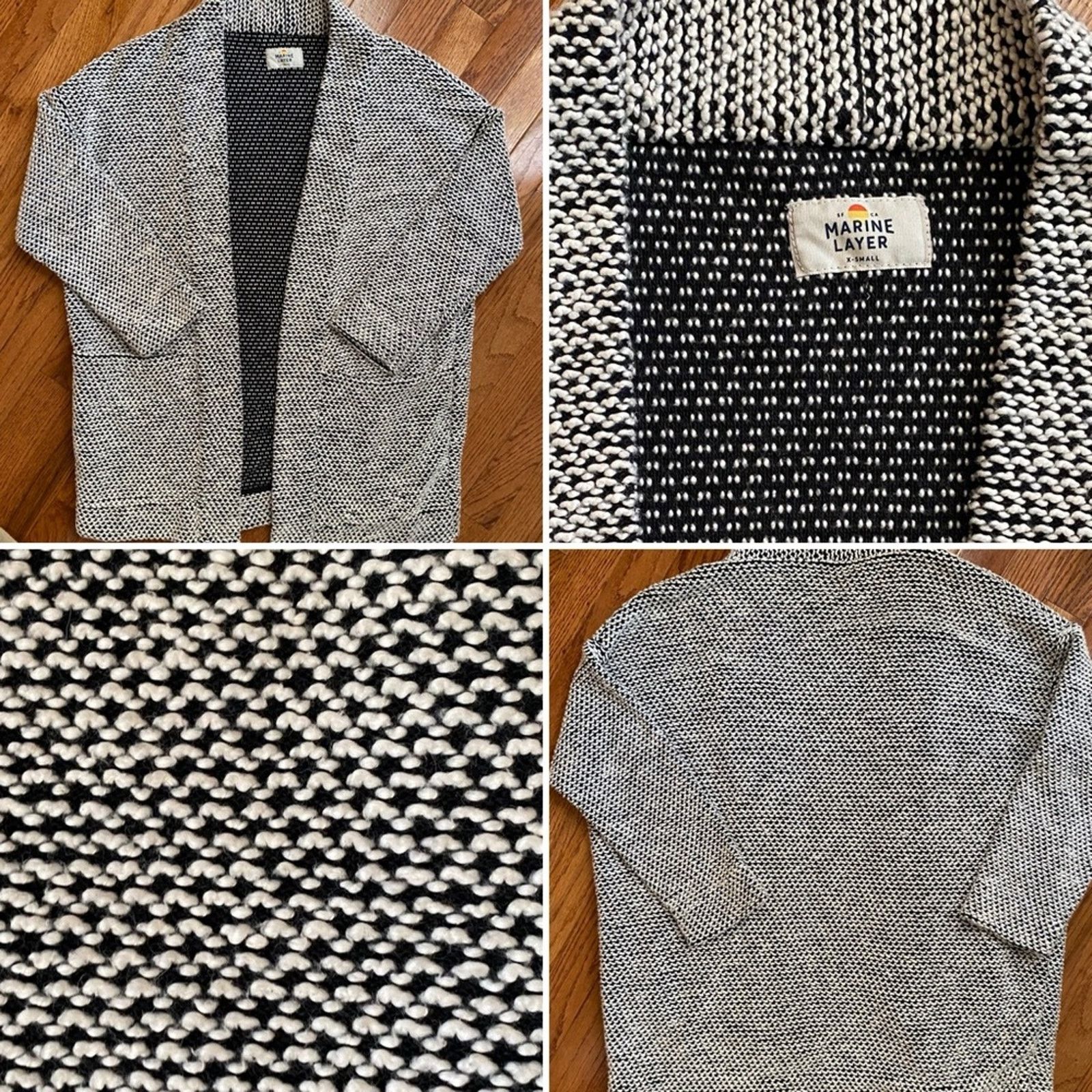 Marine Layer Marine Layer Women’s Birdseye Cardigan XS EUC Size XS / US 0-2 / IT 36-38 - 1 Thumbnail