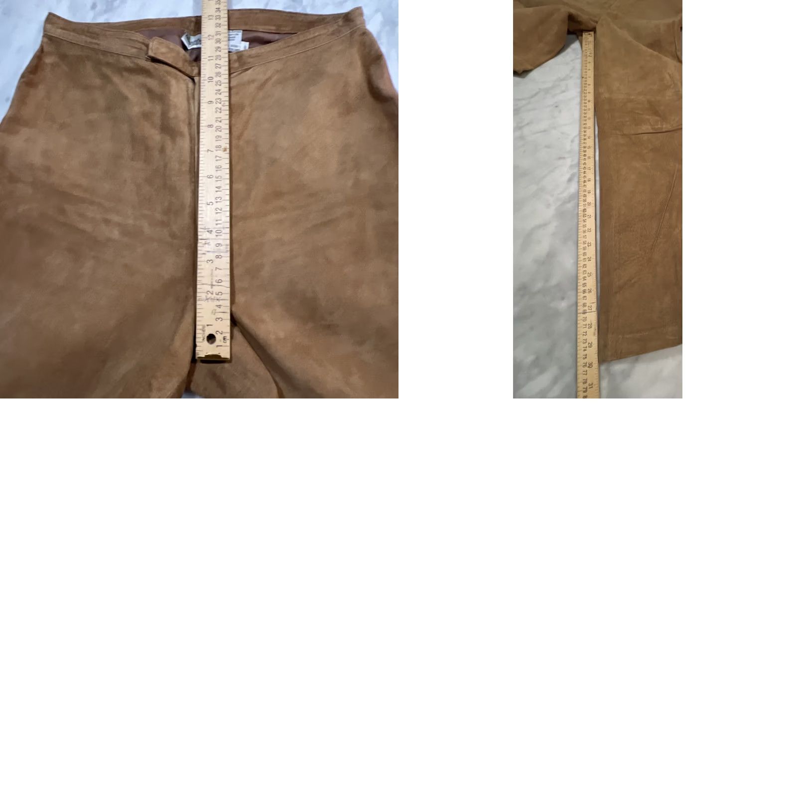 Vintage VINTAGE Newport News Leather Pants Women’s Size 8 Brown Lined Dress Pants Straight 30 In Inseam Mens? Size 30" / US 8 / IT 44 - 9 Thumbnail