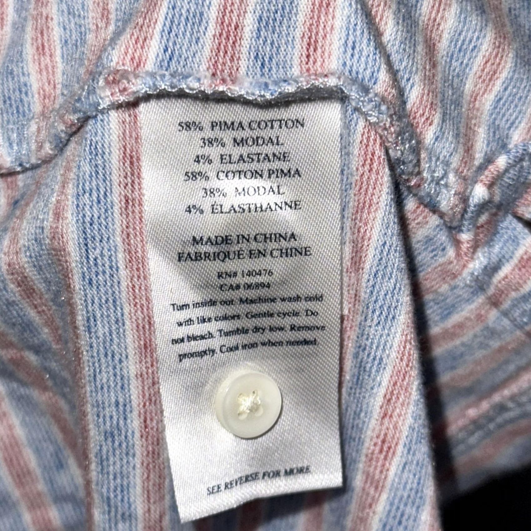 Faherty Faherty Polo Shirt Mens M Blue Red Striped Pima Cotton Modal Knit Stretch Shirt Polo Mens Size US M / EU 48-50 / 2 - 5 Thumbnail