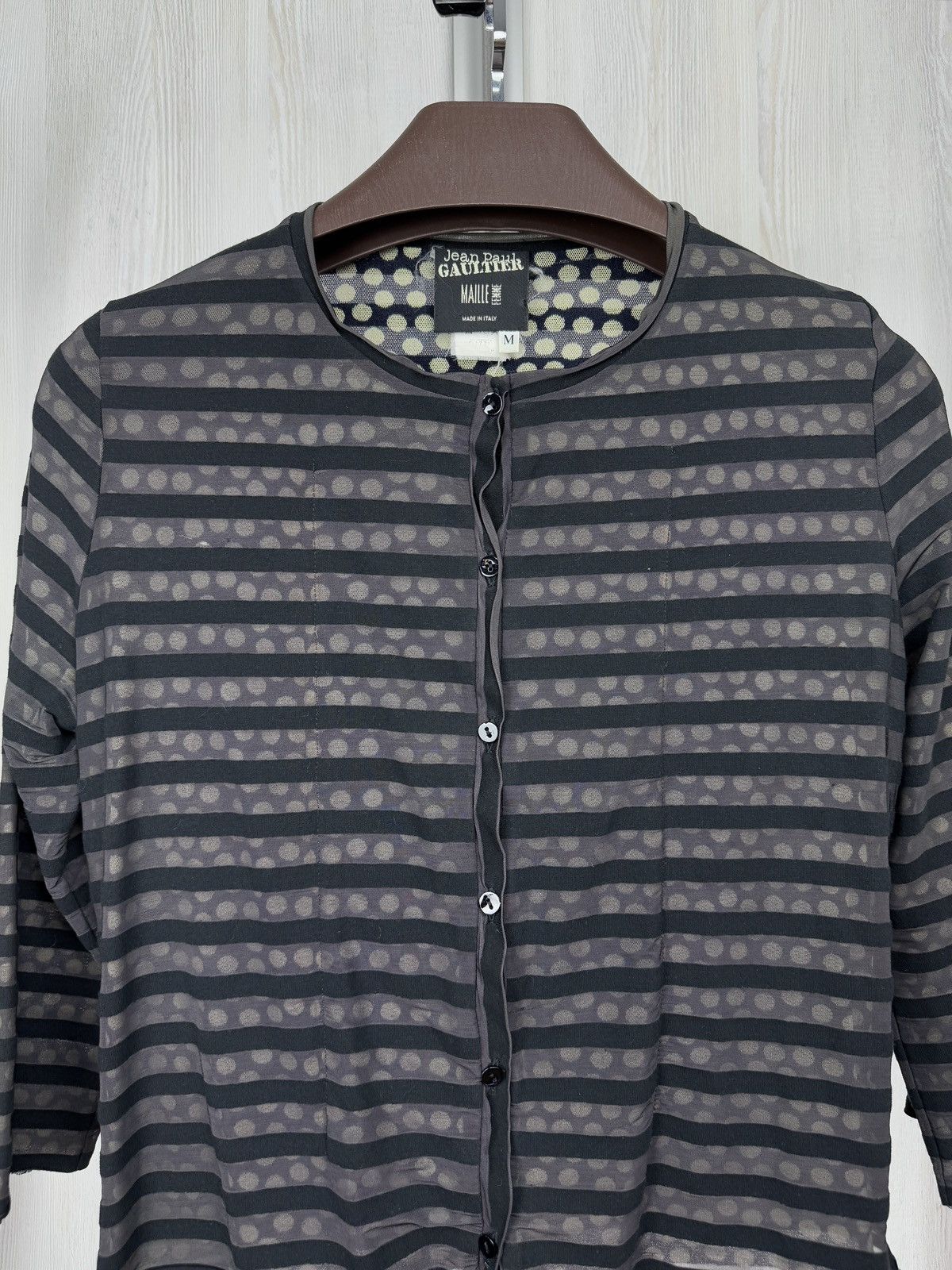 Jean Paul Gaultier Jean Paul Gaultier Maille Femme striped polka dot cardigan Size M / US 6-8 / IT 42-44 - 3 Thumbnail