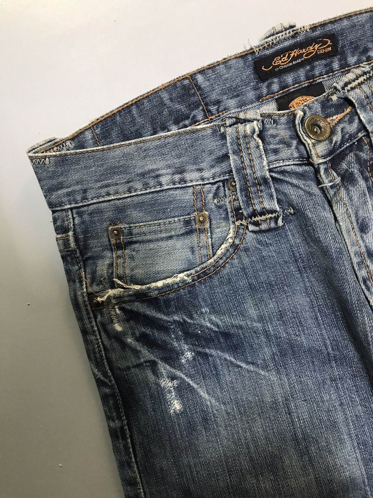 Ed Hardy Vintage Ed hardy embroidered denim Size US 32 / EU 48 - 6 Thumbnail