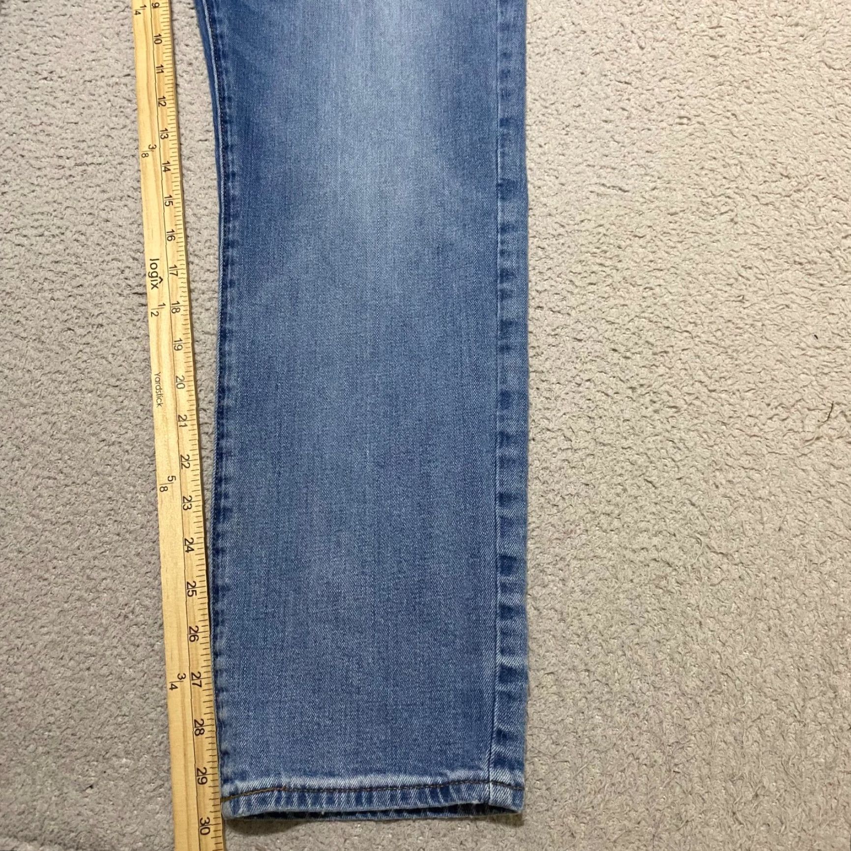 Lucky Brand Lucky Brand Jeans Mens Slim Straight Blue Denim 36x30 Distressed Medium Wash 5-Pocket Denim Size US 36 / EU 52 - 7 Thumbnail