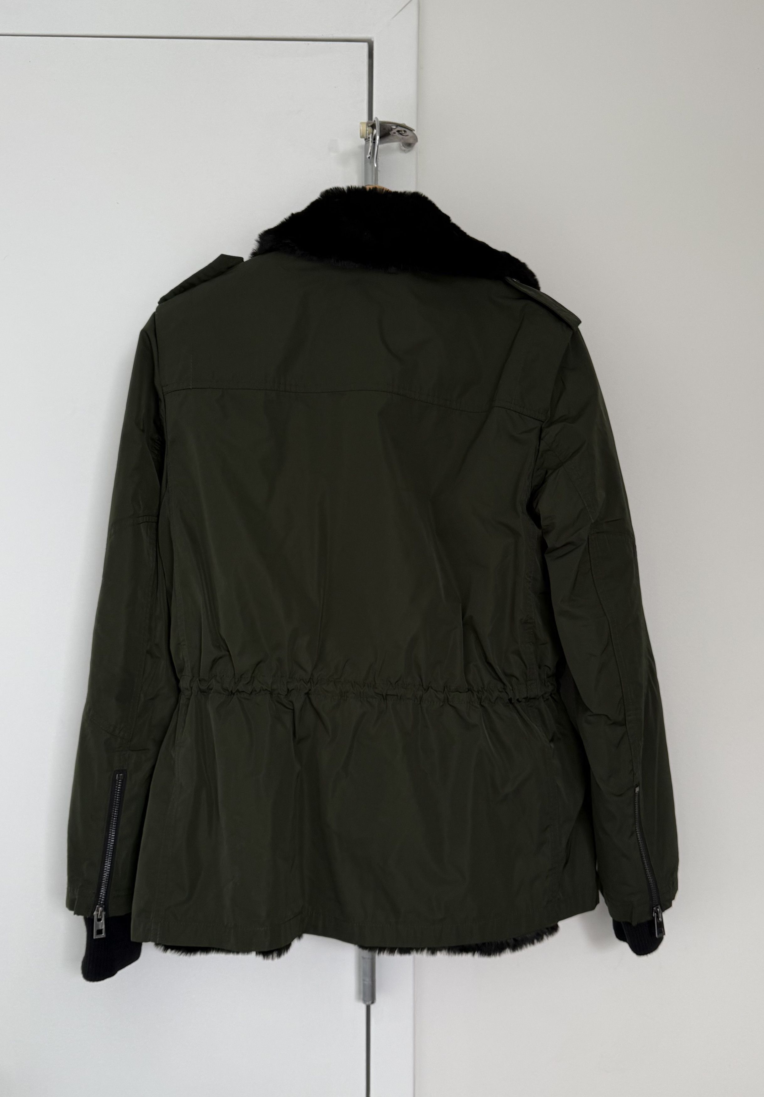 Zadig & Voltaire Zadig & Voltaire Keys Nylon Jacket w/ Faux Fur Size M / US 6-8 / IT 42-44 - 2 Thumbnail