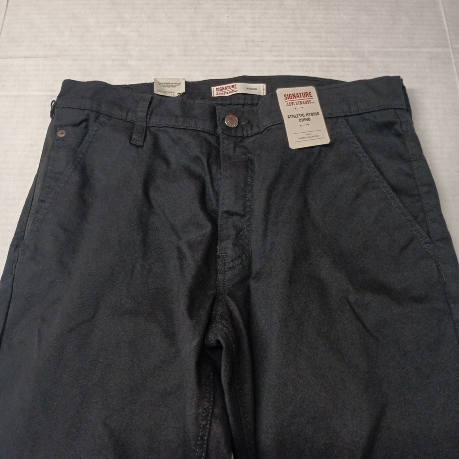 Levi's Signature By Levi Strauss Chino Pants Men's Size 34x34 Black Size US 34 / EU 50 - 4 Thumbnail