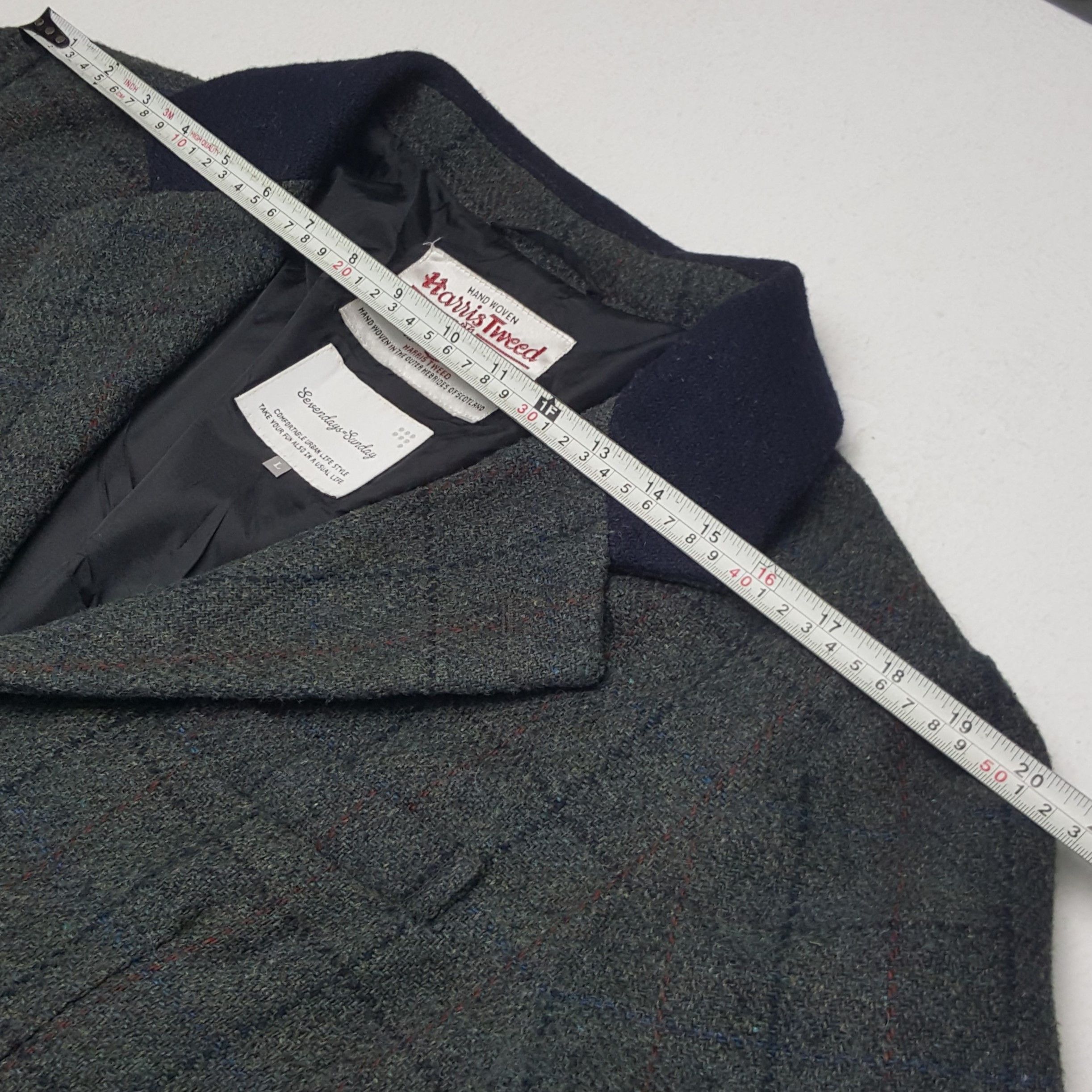 Harris Tweed × Vintage Vintage Harris Tweed Designer Brand Trench Coat Jacket Size US M / EU 48-50 / 2 - 5 Thumbnail