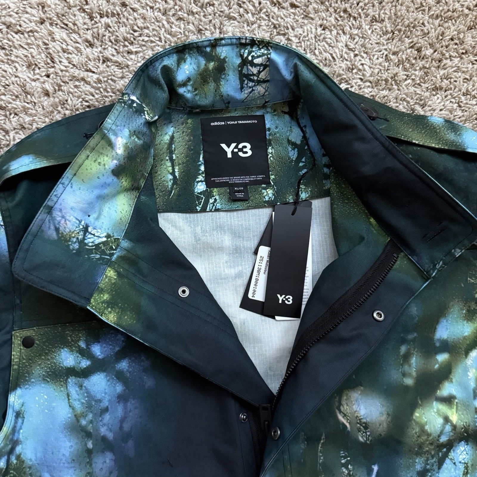 Adidas × Y-3 × Yohji Yamamoto NWT Y-3 Adidas AOP Earth Print Field Jacket Multicolored Size US XL / EU 56 / 4 - 13 Thumbnail