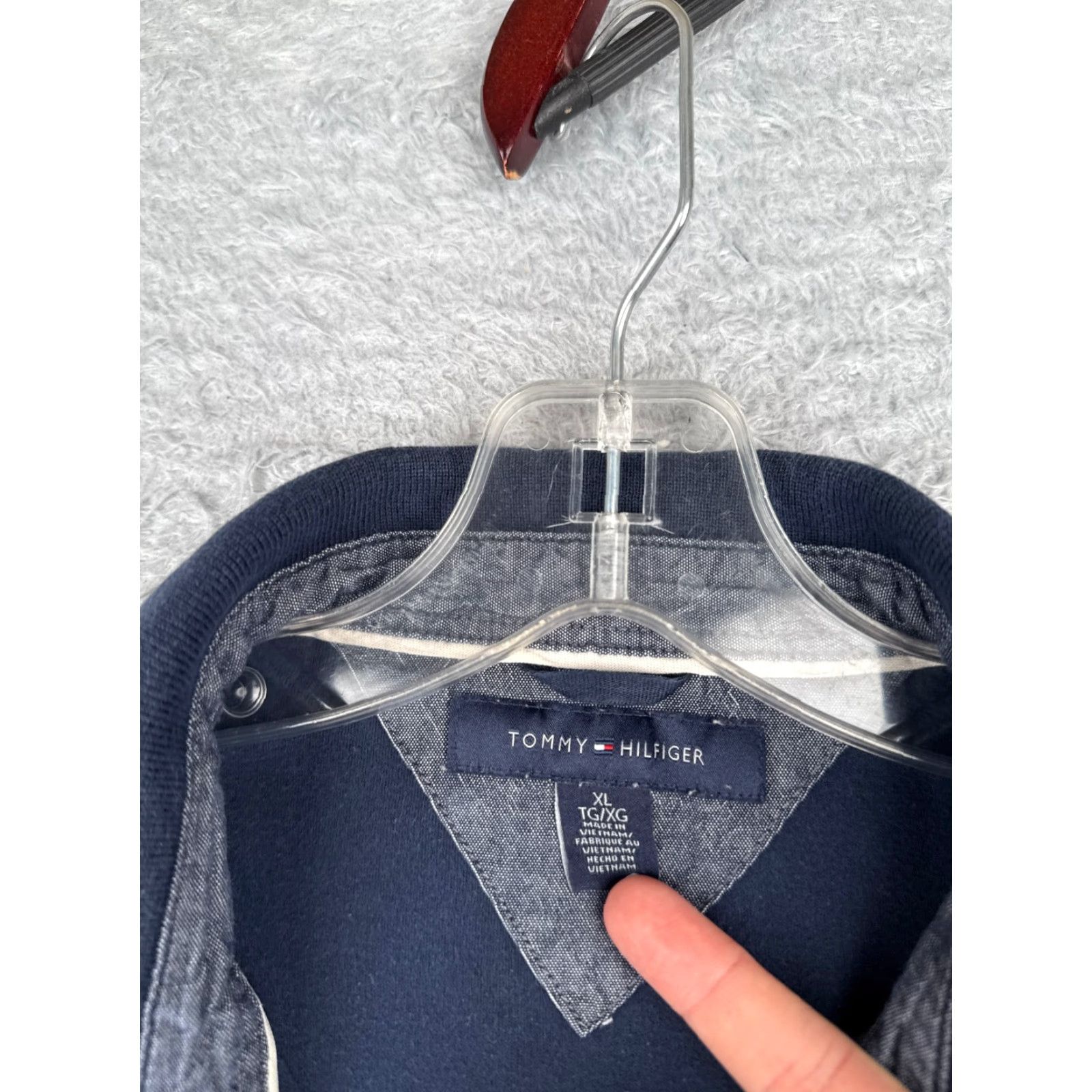 Tommy Hilfiger Tommy Hilfiger Polo Shirt Adult XL Blue Slim Fit 100% Cotton Casual Mens Size US XL / EU 56 / 4 - 7 Thumbnail