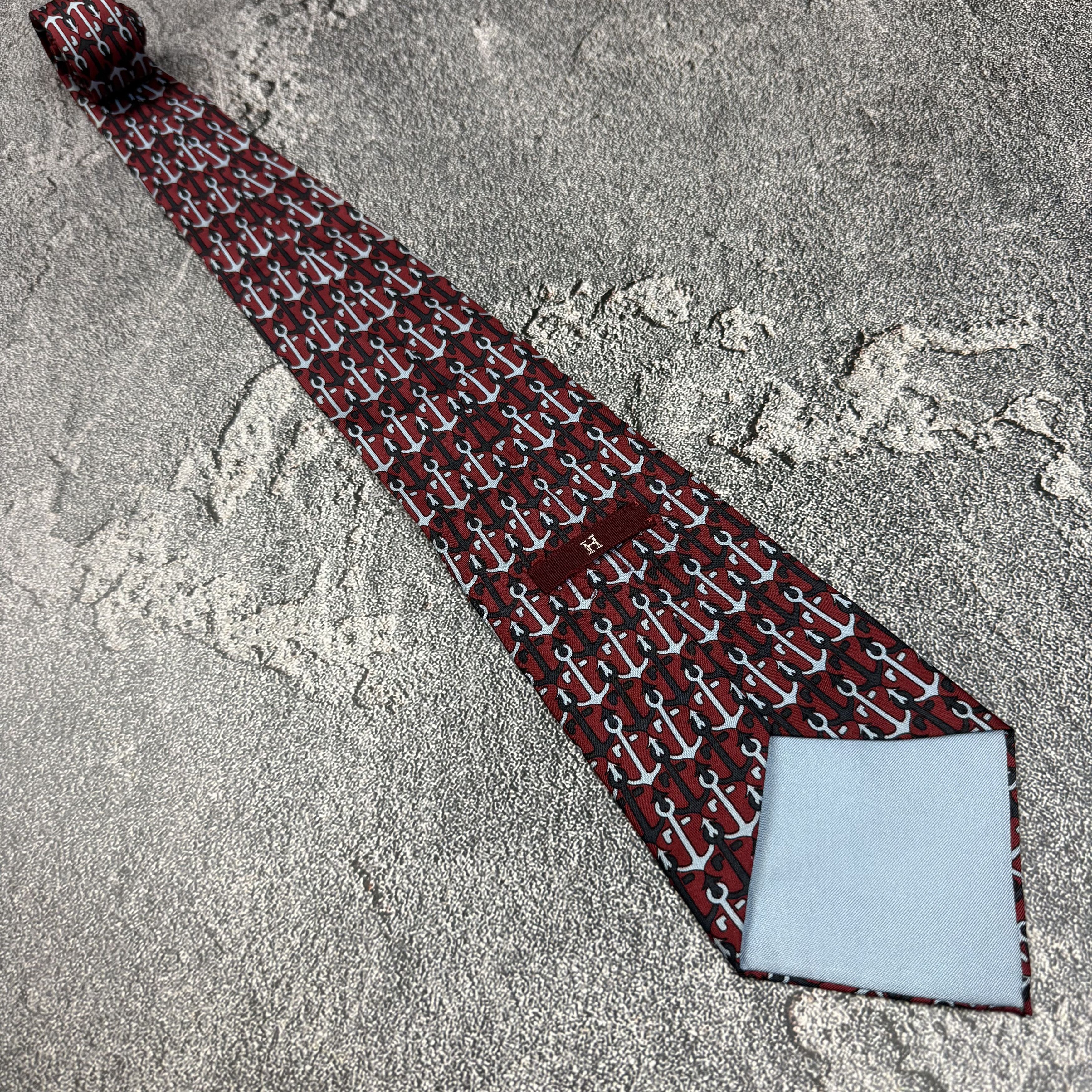Hermes Hermes Silk Tie Very Vintage 547 LA Size ONE SIZE - 2 Thumbnail