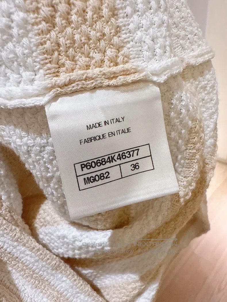 Chanel Chanel 19P Spring and Summer Preview Beige Striped Vest Dr Size XS / US 0-2 / IT 36-38 - 9 Thumbnail