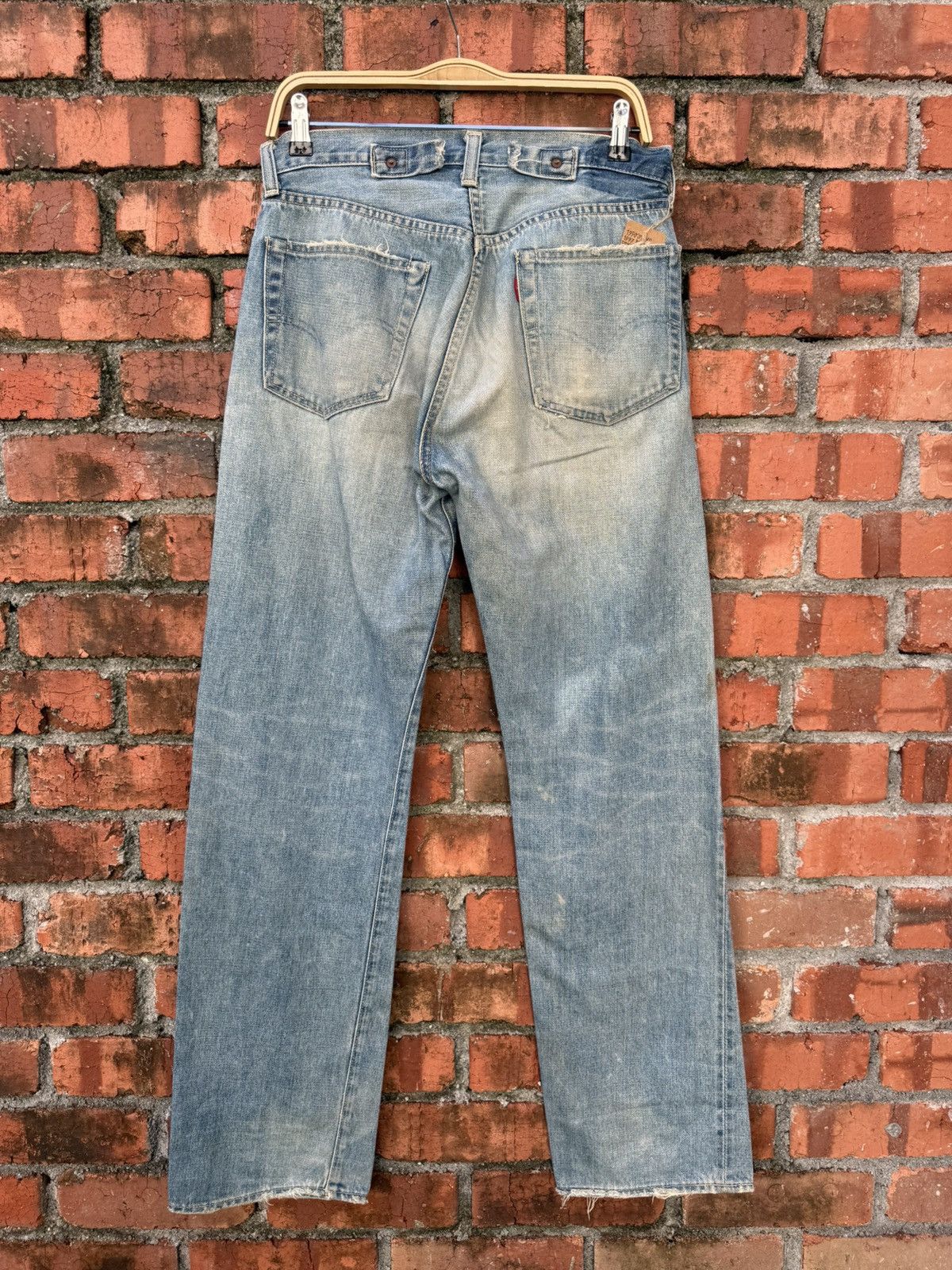 Levi's Vintage Clothing W31x32.5 Vintage levi’s 501xx redline big E LVC buckle back Size US 31 - 2 Thumbnail