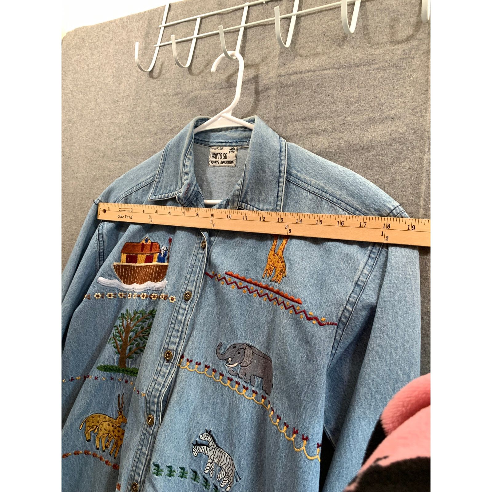 Other Noah's Ark Denim Blouse Womens Extra Large Blue Long-Sleeve Size XL / US 12-14 / IT 48-50 - 5 Thumbnail