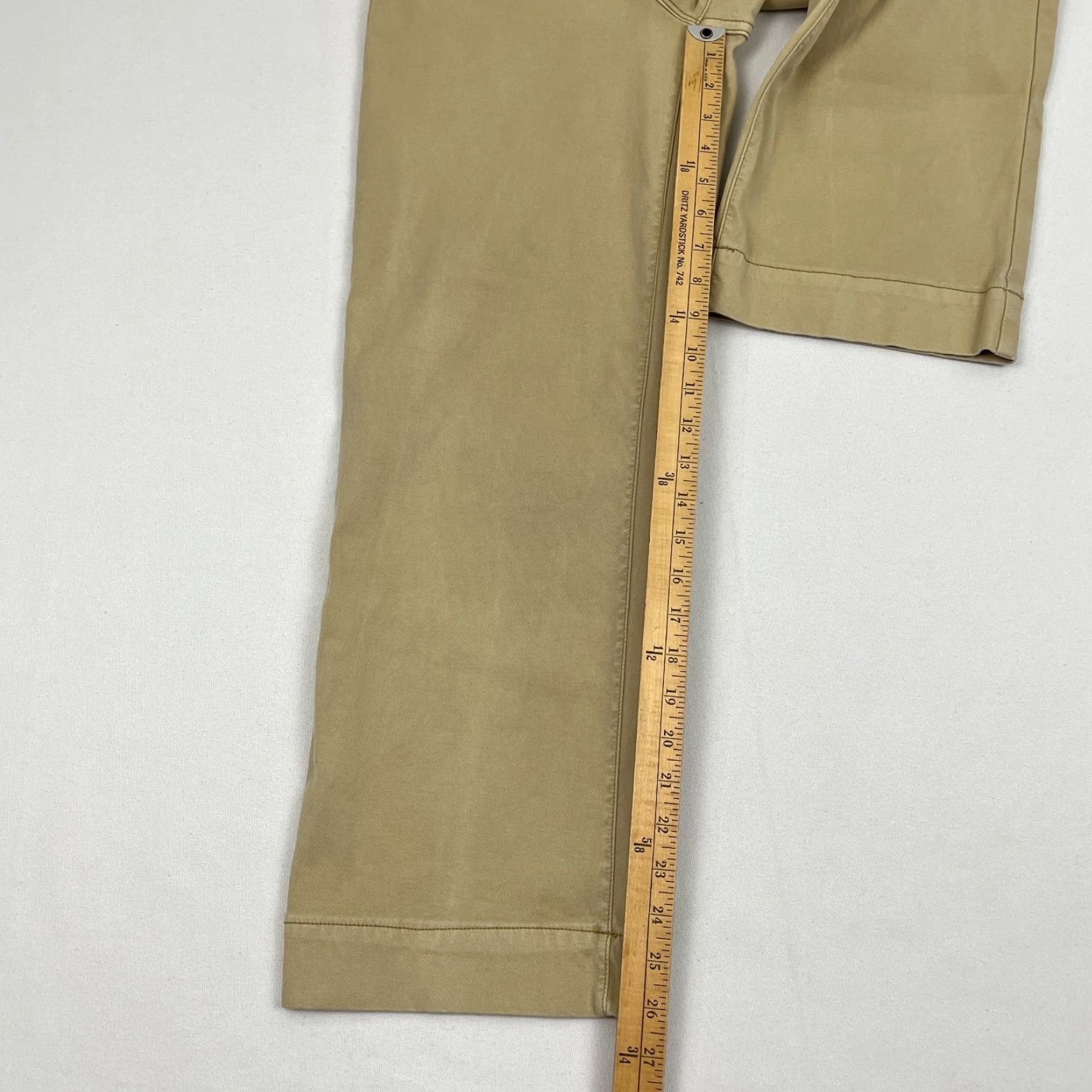 Spanx Spanx Pants Womens S W26 L26 Khaki Brown Stretch Twill 20312 Cropped Wide Leg Size 28" / US 6 / IT 42 - 5 Thumbnail