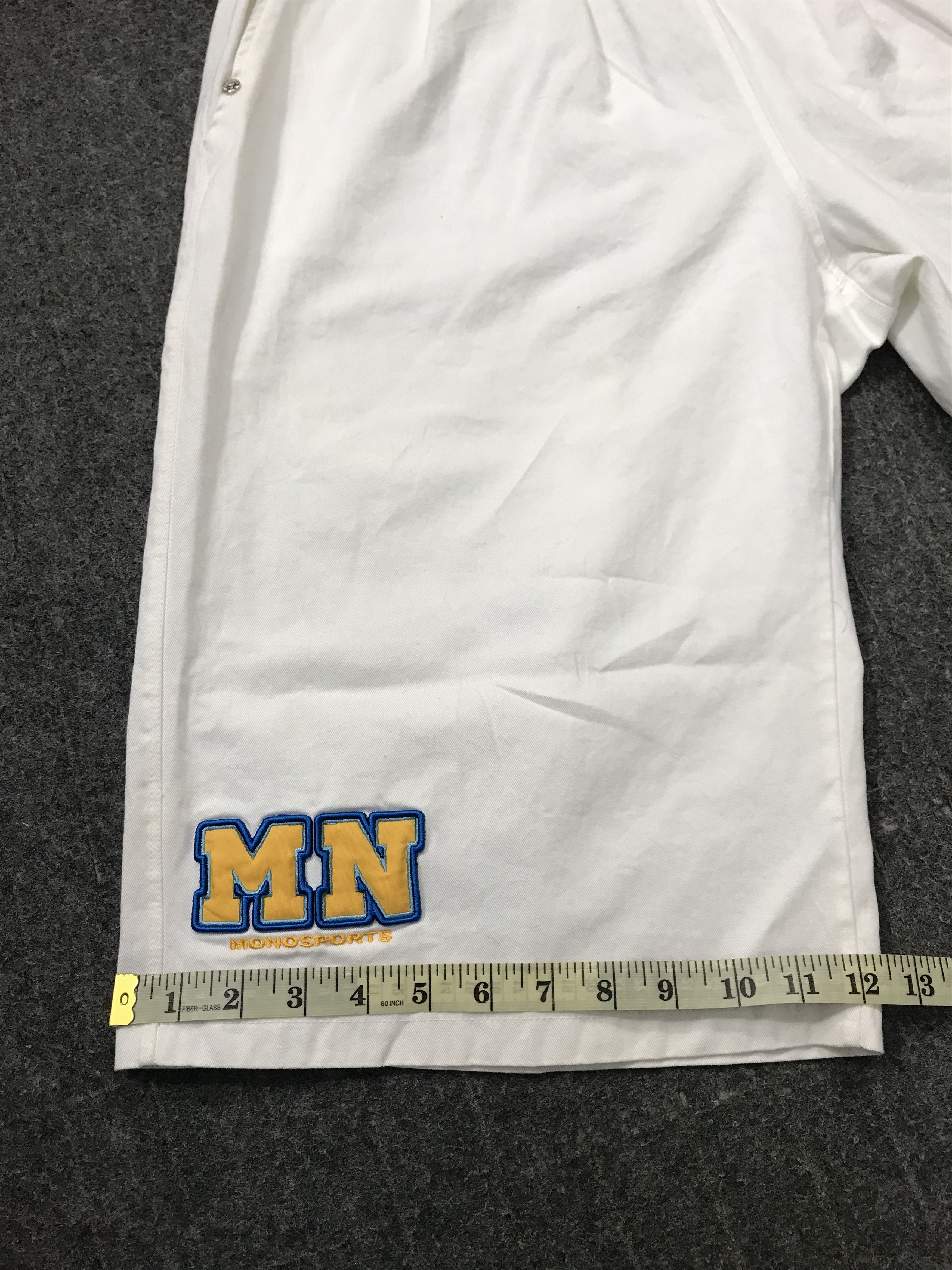 Vintage Mono Sport Company Short Pant Stretchable Embroidery Logo Size US 30 / EU 46 - 10 Thumbnail