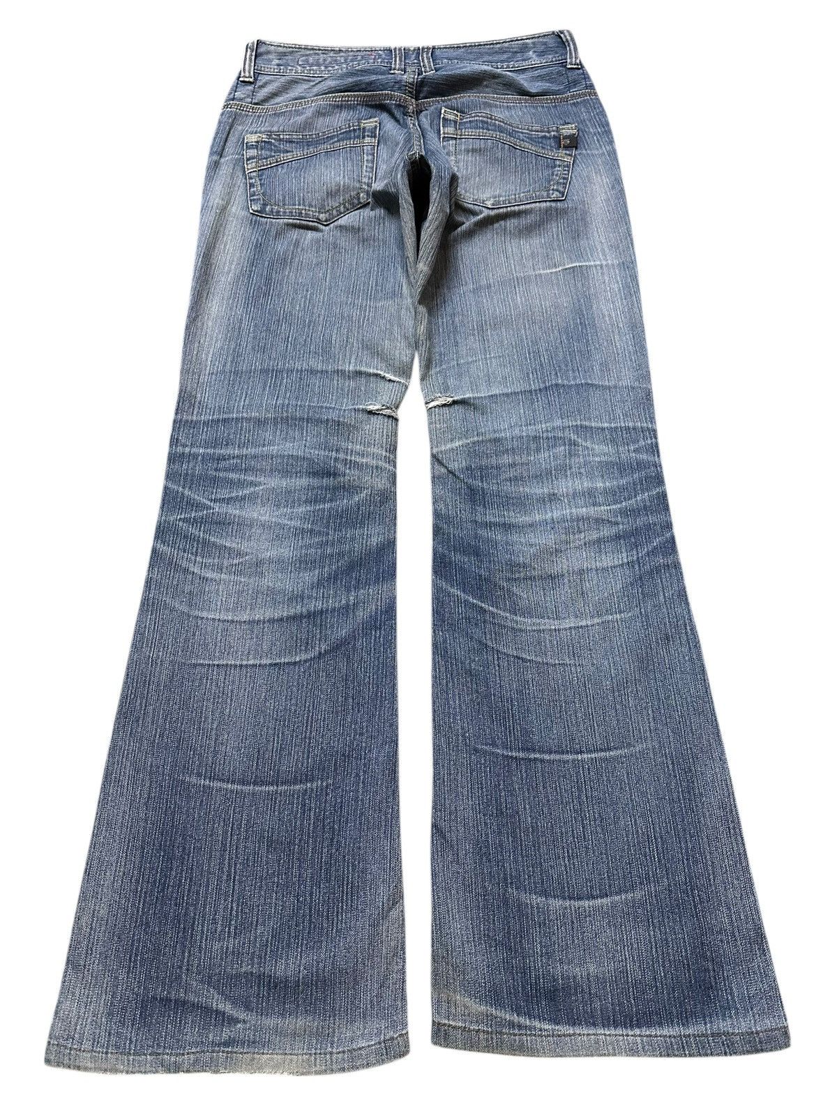 If Six Was Nine Vintage Japanese Brand Blue Wash Faded Style Wide Leg Jeans Size US 28 / EU 44 - 2 Thumbnail