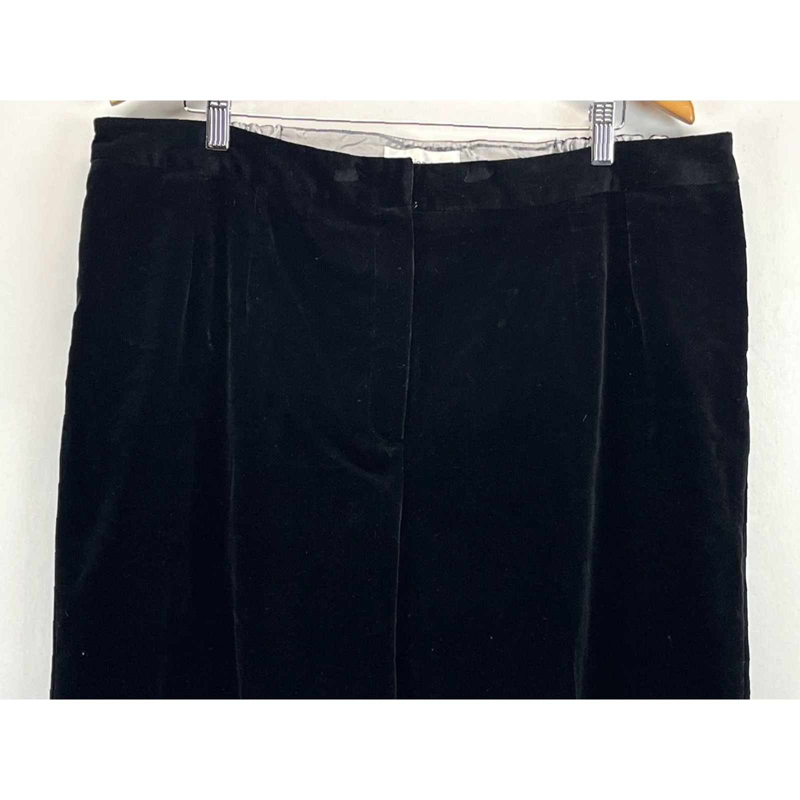 Bloomingdale's Bloomingdale’s Velvet Pants Sz 22W Plus Black GUC Elastic Sides Flat Front USA Size 40" / US 18 - 2 Thumbnail