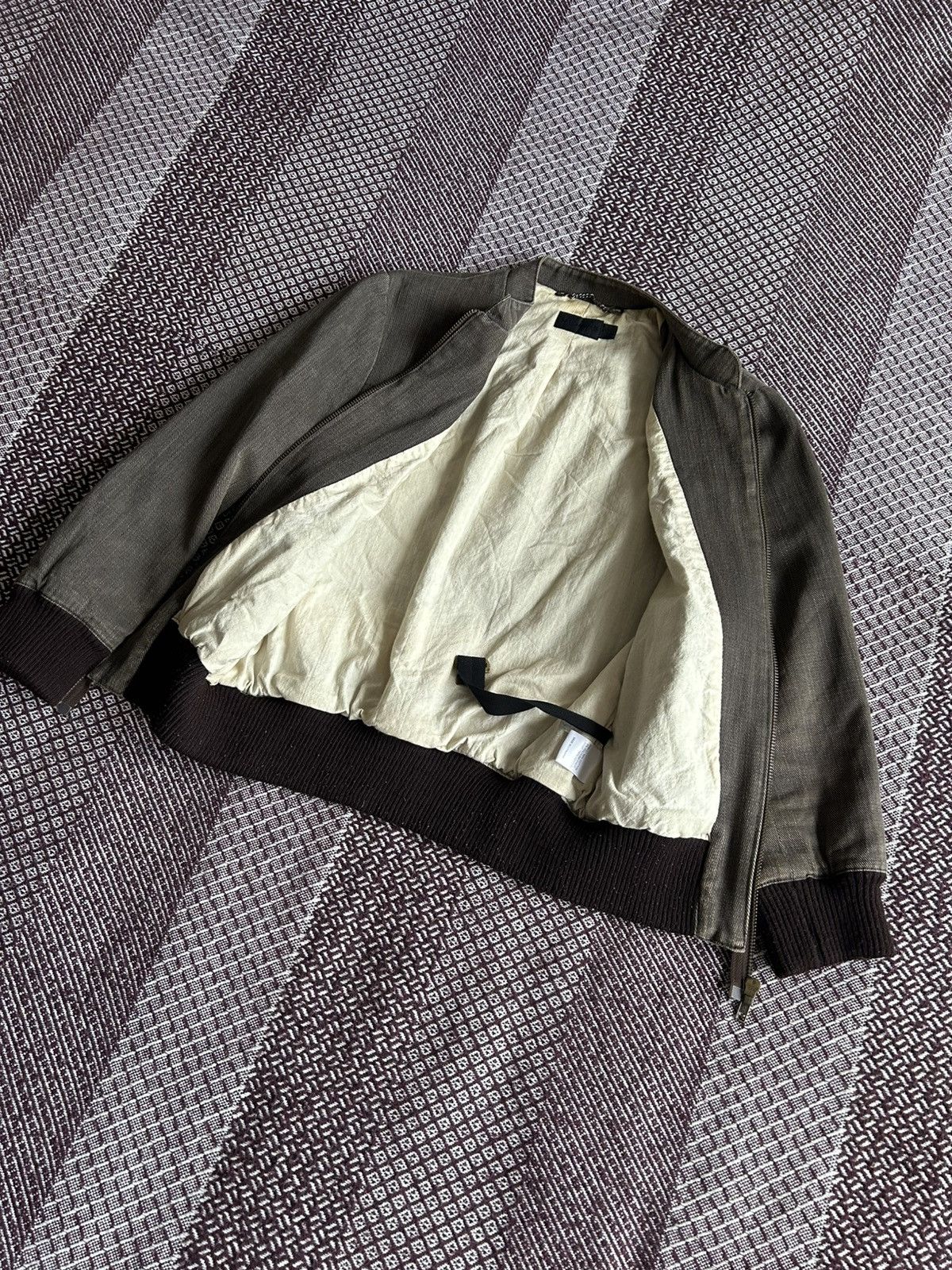 Allsaints × Vintage Vintage Allsaints Washed Avantgarde Style Bomber Jacket Sz S Size S / US 4 / IT 40 - 10 Thumbnail
