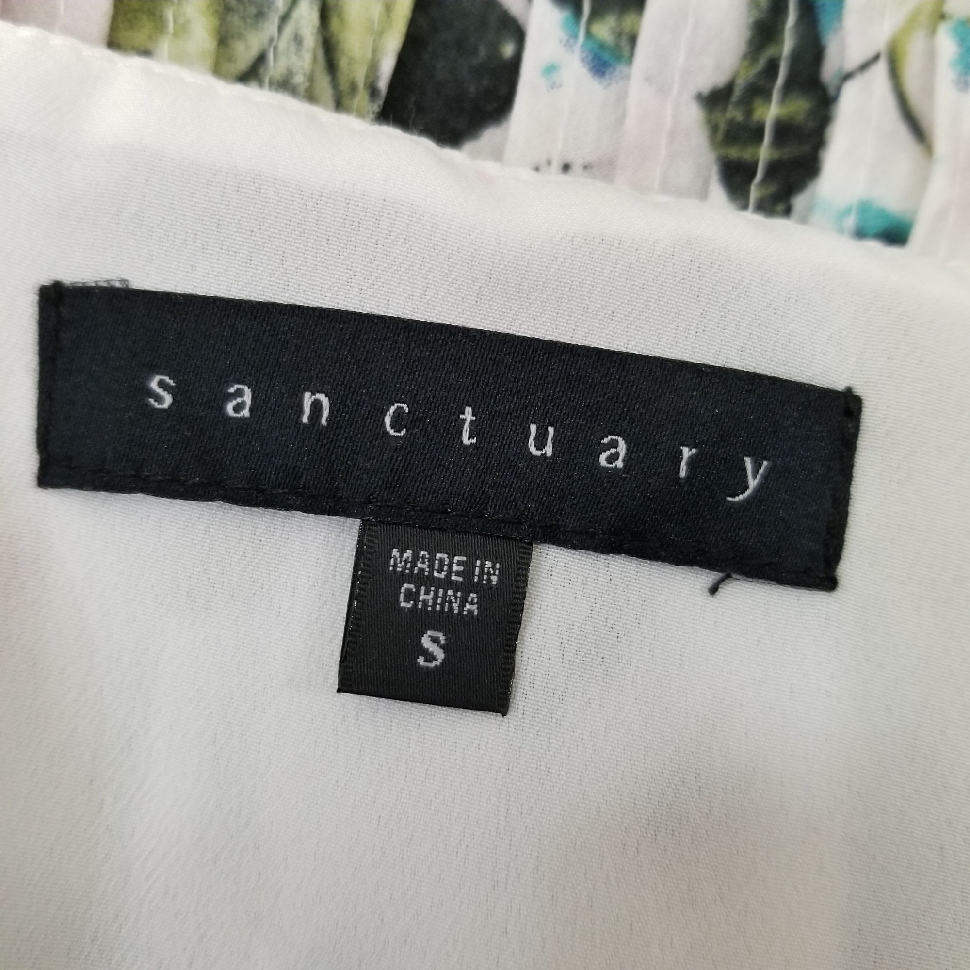 Sanctuary Sanctuary S Floral Tank Slip Dress V Neck Pintuck Smocked SP Size S / US 4 / IT 40 - 4 Thumbnail