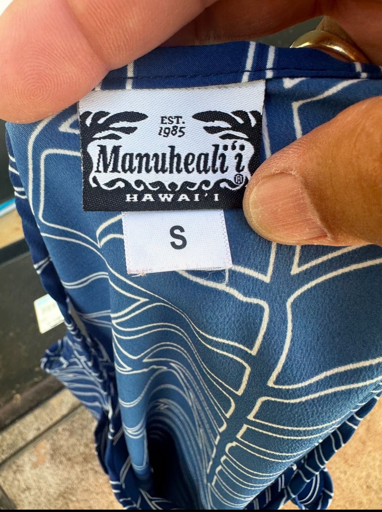 Other Manuhealii Top Blue Sleeveless Hawaiian Print Women's S Size S / US 4 / IT 40 - 5 Thumbnail