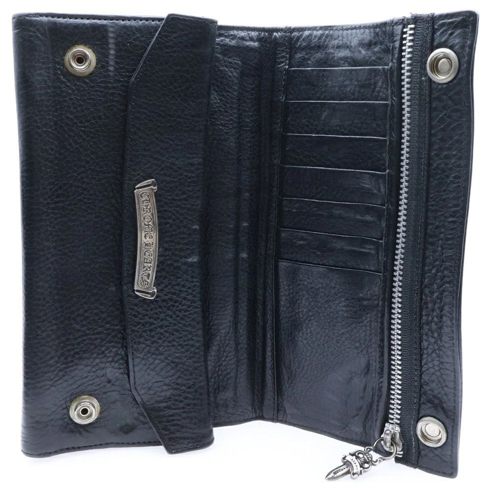 Chrome Hearts CHROME HEARTS CROSS BUTTON LEATHER LONG WALLET Size ONE SIZE - 5 Thumbnail
