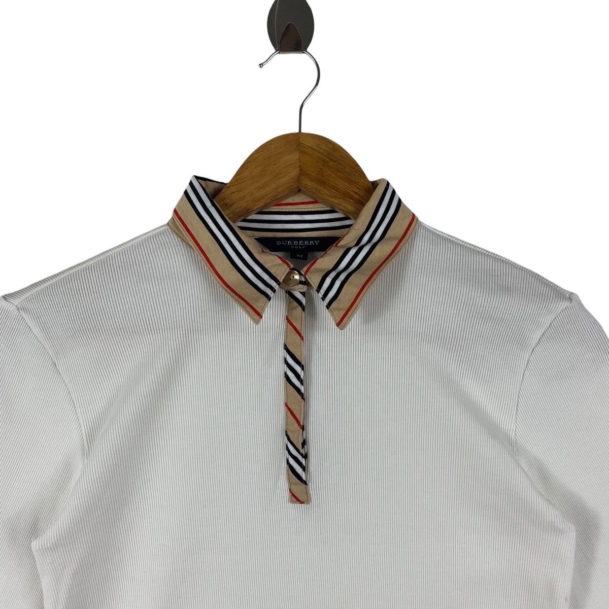 Burberry × Designer BURBERRY Golf nova check collar design polo tee Size US M / EU 48-50 / 2 - 2 Thumbnail