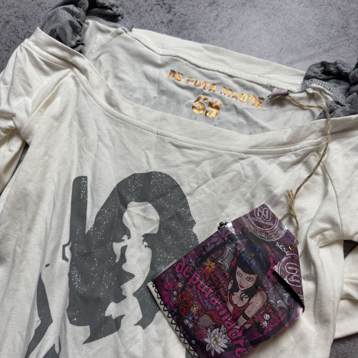 Other NEW De Puta Madre Y2K RARE Long sleeve T Shirt Size S / US 4 / IT 40 - 8 Thumbnail