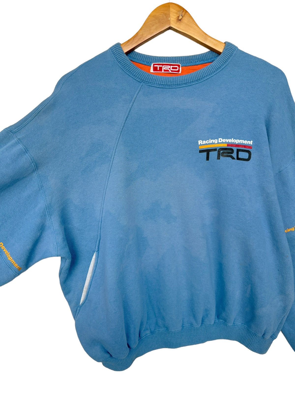 Vintage Vintage 90s Toyota TRD Racing Sweatshirt Baggy Sweatshirt Size L / US 10 / IT 46 - 3 Thumbnail
