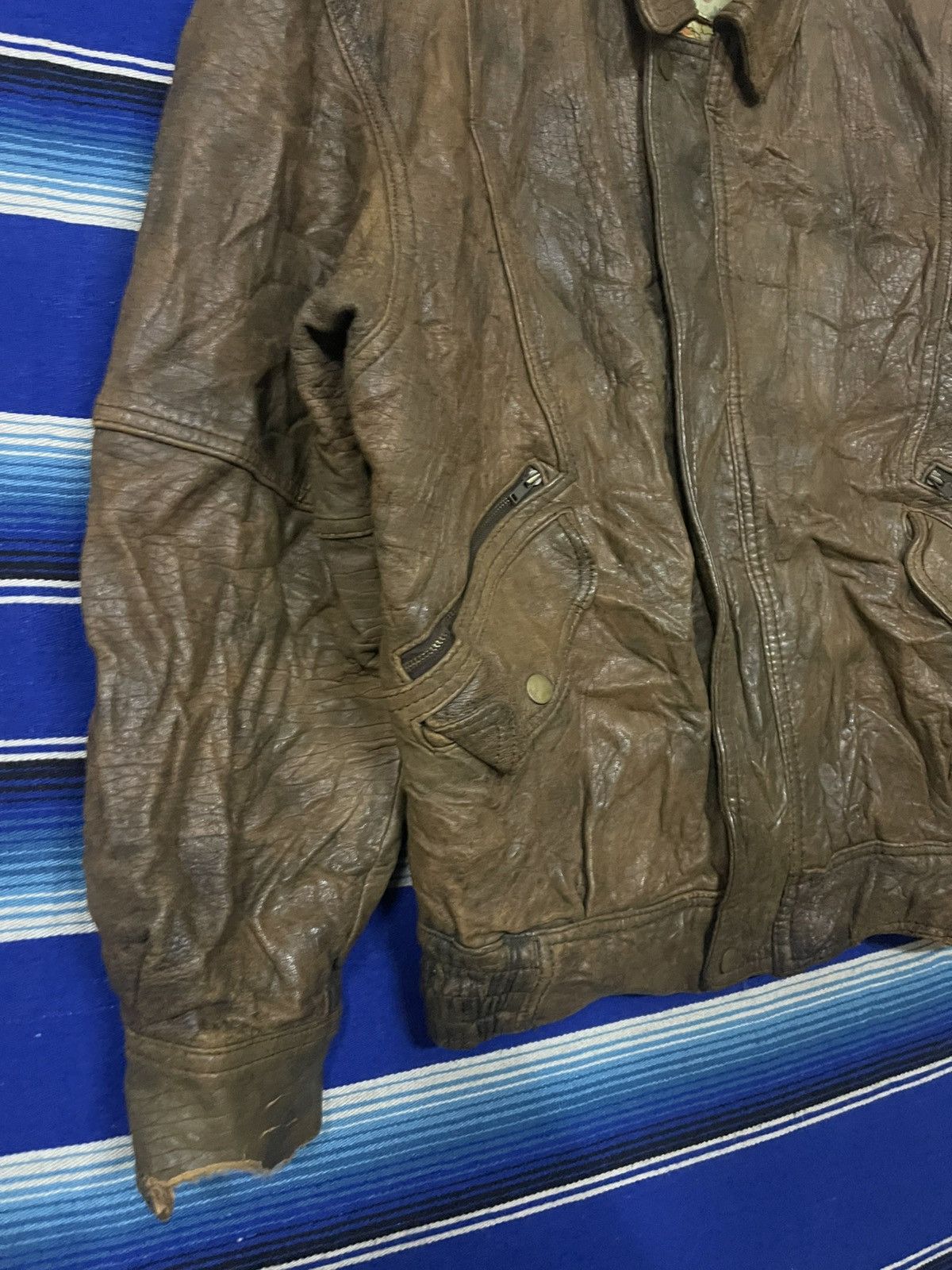 Vintage VERY RARE 🔥 Vintage RONA IMPERIAL AIR WAYS Leather Jacket Size US M / EU 48-50 / 2 - 4 Thumbnail