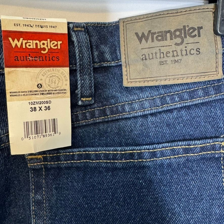 Wrangler Wrangler Authentics Men Straight Leg Classic Fit Jeans 38x36 Size US 38 / EU 54 - 4 Thumbnail