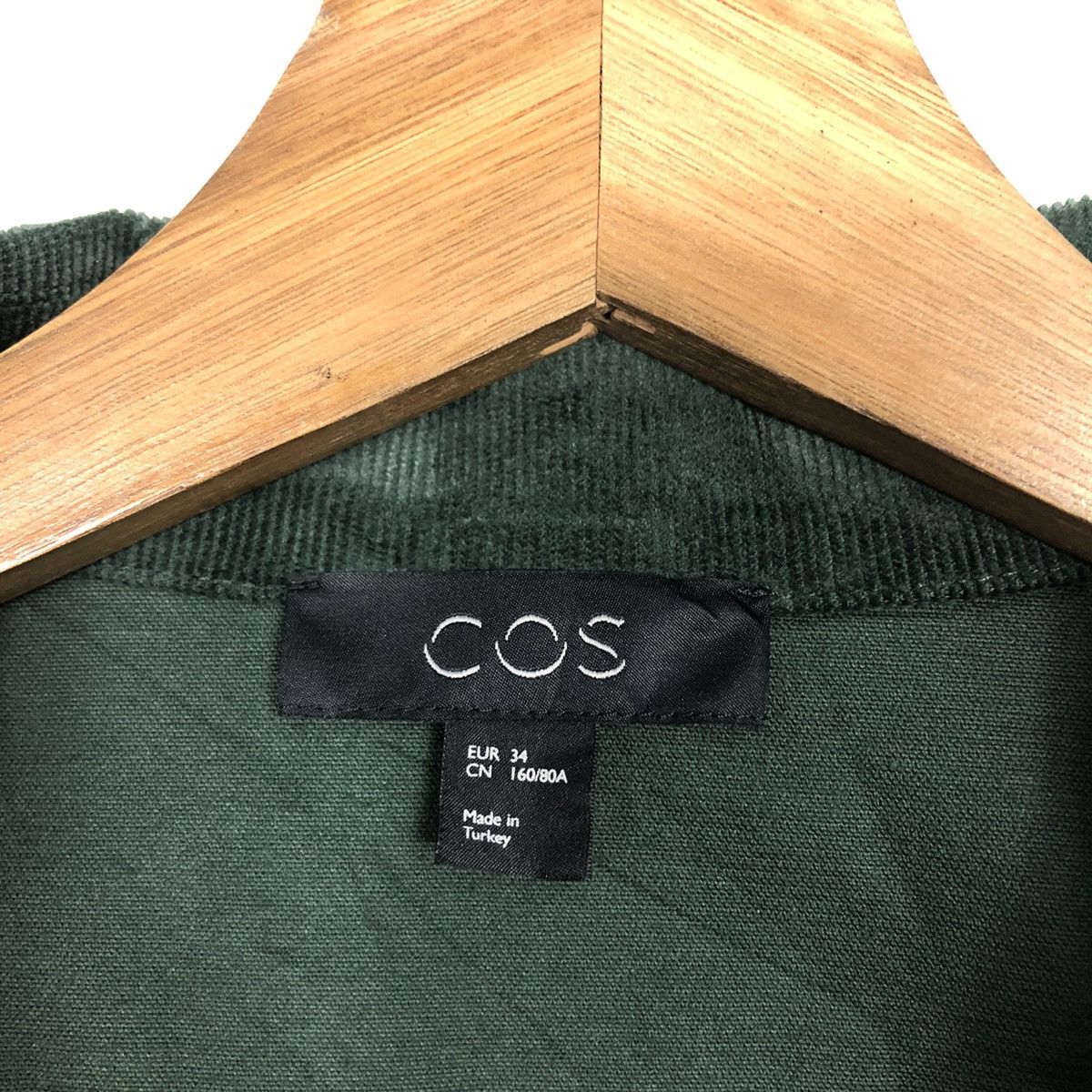 Rich Green Vintage Corduroy Dress COS
