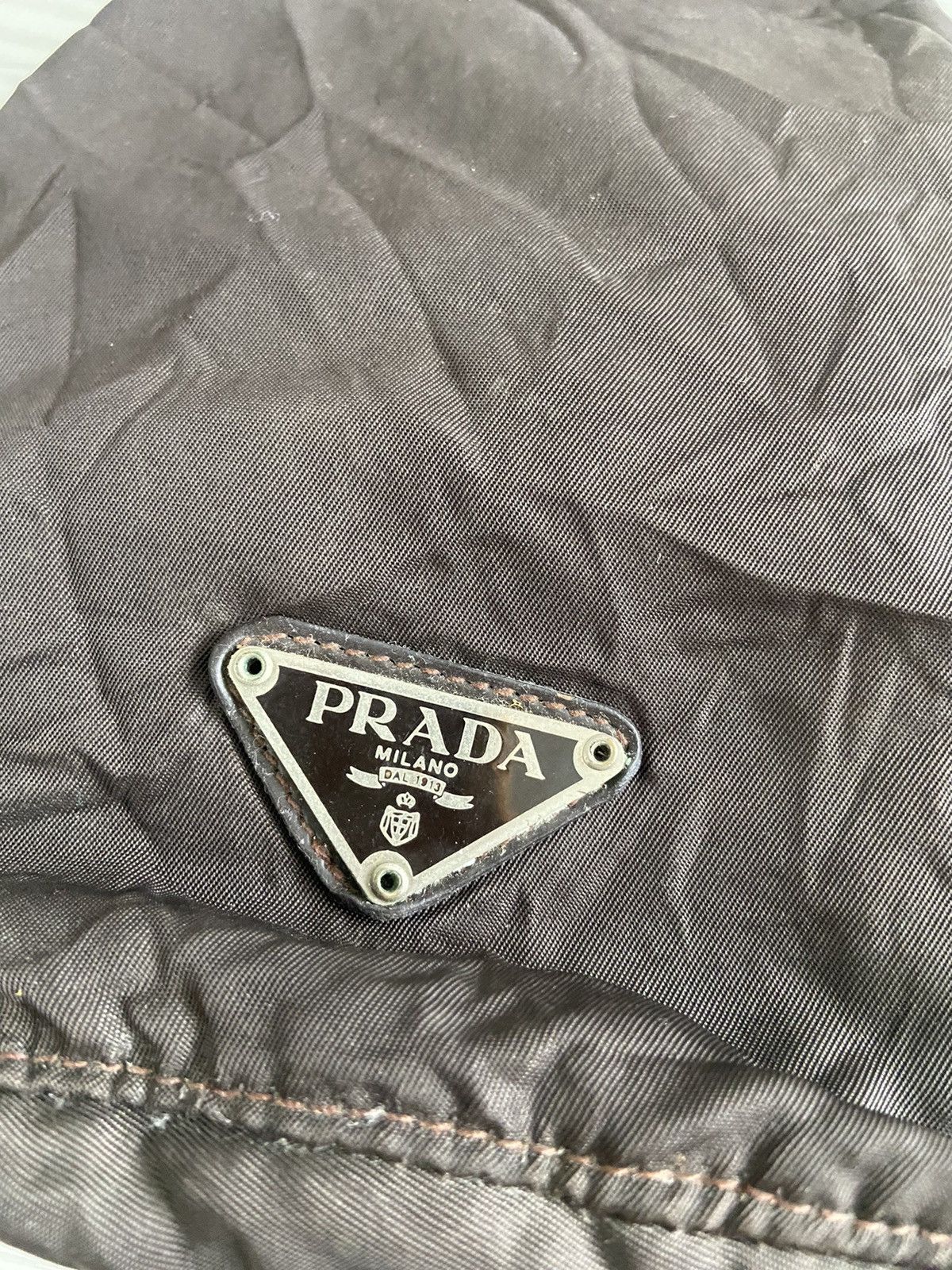 Prada Vintage Prada Purse Pouch Coin Nylon Rucksack Bag Size ONE SIZE - 3 Thumbnail