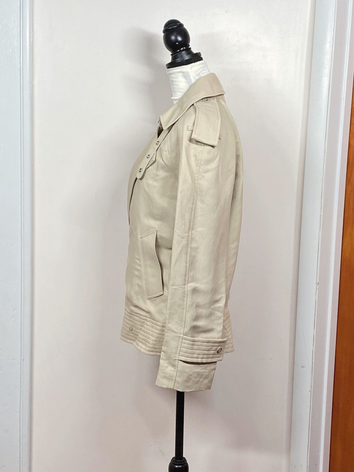 Burberry Burberry Double-Breasted Canvas Trench Jacket size 8 Size M / US 6-8 / IT 42-44 - 10 Thumbnail