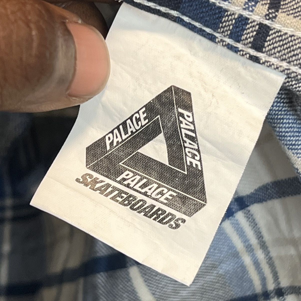Palace Palace Lumber Yak Shirt Blue White Size US L / EU 52-54 / 3 - 7 Thumbnail