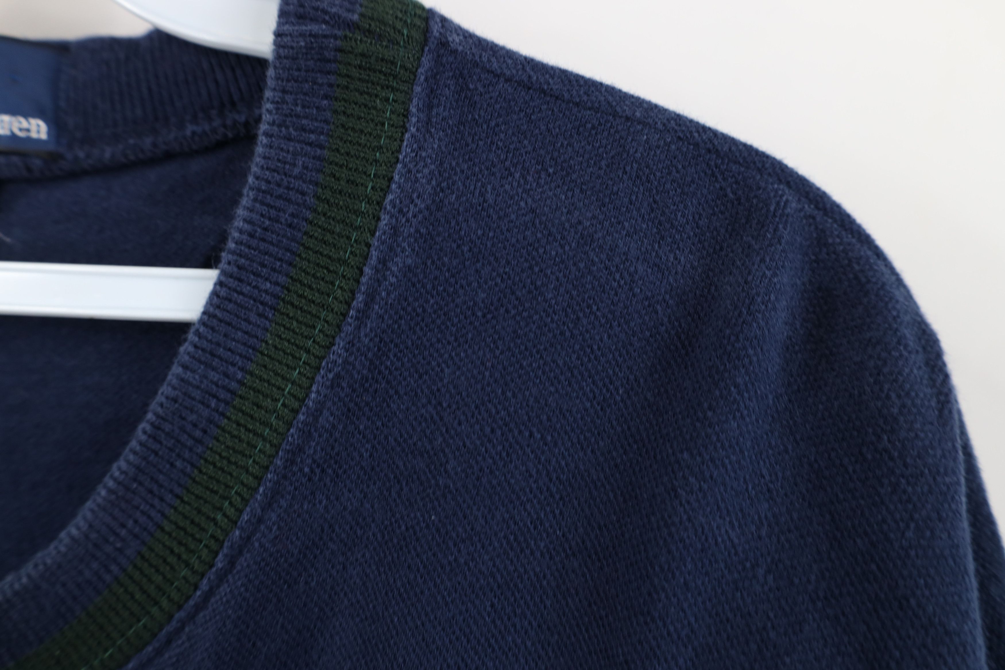 Ralph Lauren Vintage 90s Ralph Lauren Cotton Knit Striped T-Shirt Blue Size US L / EU 52-54 / 3 - 6 Thumbnail